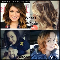 This is the photo that correlates with my review. My hair orange, I was overcharged (by $80) and was treated like crap by the owner. This is the photo that correlates with my review. My hair orange, I was overcharged (by $80) and was treated like crap by the owner.