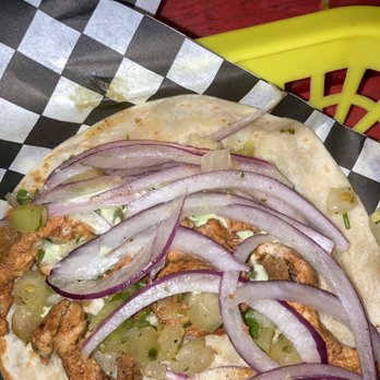 The Taco Joint - Lots of onions in taco . Sad!!! - Tacos Near Me - Hollywood, Florida The Taco Joint - Lots of onions in taco . Sad!!! - Tacos Near Me - Hollywood, Florida