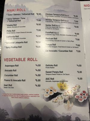 Menu photo 1 Sushi Ushi Valrico, FL