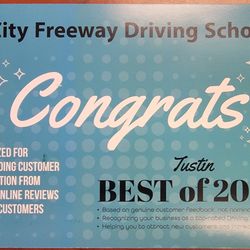 City Freeway Driving School - Award 2024