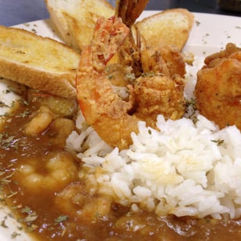 Skinney's - a plate of food with rice and shrimp - Barbeque Near Me - Kentwood, Louisiana Skinney's - a plate of food with rice and shrimp - Barbeque Near Me - Kentwood, Louisiana