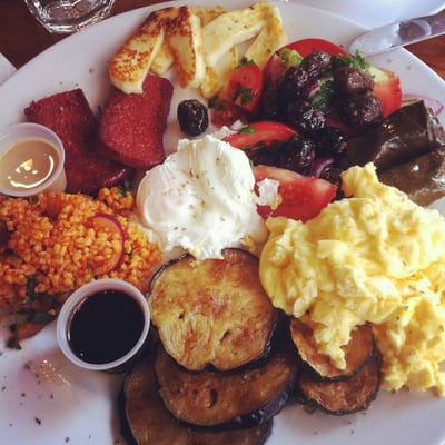 Photo of Troyganic Cafe - London, XGL, GB. Turkish breakfast