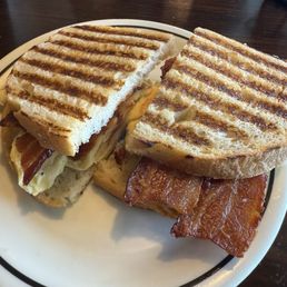 Bacon and egg panini Bacon and egg panini