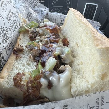 Charleys Cheesesteaks - Shameful! That was the meat on my sandwich, almost nonexistent!! - Sandwiches Near Me - Marion, Virginia