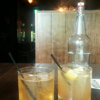 Interurban - Even the water bottles match the prohibition style. - Bars Near Me - Portland, Oregon Interurban - Even the water bottles match the prohibition style. - Bars Near Me - Portland, Oregon
