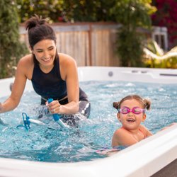 Inland Empire Hot Spring Spas - In an Endless Pool Swim Spa, you can do it all.