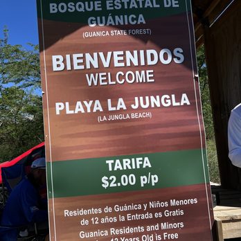 Jungla Beach - Entrance fee is $2 per person. Kids under 12 don't pay. - Beaches Near Me - Guanica, Puerto Rico