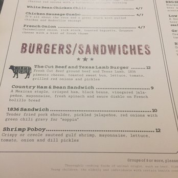 1836 Texas Kitchen - Bars Near Me - Tyler, Texas
