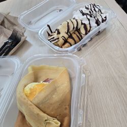 The Magic Pan - Denver Crepe and Banana Chocolate Crepe