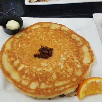 Keke's Breakfast Cafe - Chocolate Chip Pancakes. They are HUGE! - American Near Me - Bradenton, Florida Keke's Breakfast Cafe - Chocolate Chip Pancakes. They are HUGE! - American Near Me - Bradenton, Florida