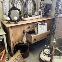 Two Crows Antique Mall - Refinished sideboard.