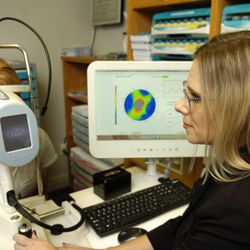 Jazzy Eyes Optical - Dr. Falco with patients