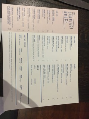 Menu photo 1 The Carriage House Rye, NH Menu photo 1 The Carriage House Rye, NH