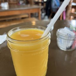 Nice glass of OJ. Wish they didn't use concentrate. Nice glass of OJ. Wish they didn't use concentrate.