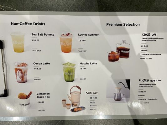 Menu photo 4 Brandor Coffee Toronto, ON