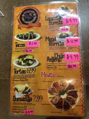 Menu photo 1 Campos On Lonestar Nampa, ID Menu photo 1 Campos On Lonestar Nampa, ID