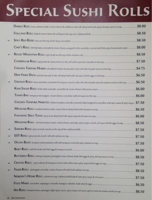 Menu photo 5 Sushi Palace Jacksonville Beach, FL Menu photo 5 Sushi Palace Jacksonville Beach, FL