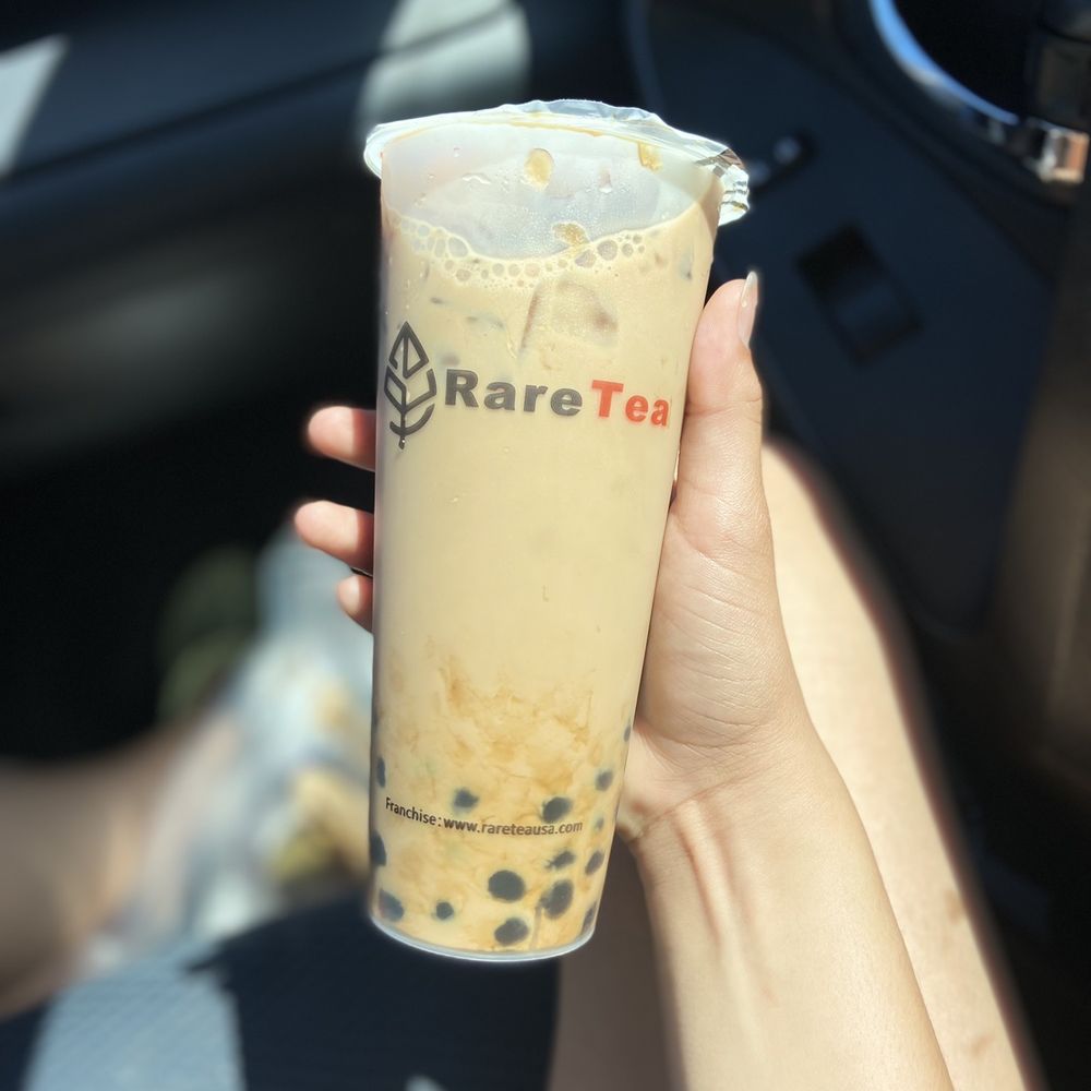 Rare Tea - Okinawa milk tea with double brown sugar boba - Bubble Tea Near Me - Vacaville, California
