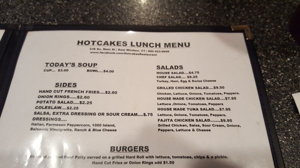 Menu photo 4 Hot Cakes East Windsor, CT