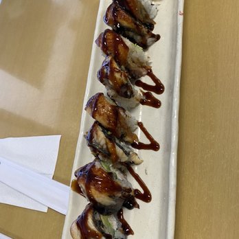 Sushi Island - Dragon Roll - Sushi Bars Near Me - Gardena, California