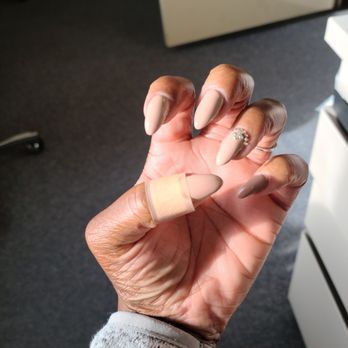 Daisy Nails - After cuticle over aggressiveness But still cute outcome - Nail Salons Near Me - Lancaster, California Daisy Nails - After cuticle over aggressiveness But still cute outcome - Nail Salons Near Me - Lancaster, California