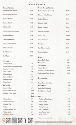 Menu photo 1 Kesar Grill And Sweets Sacramento, CA Menu photo 1 Kesar Grill And Sweets Sacramento, CA