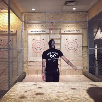 Rage - Our instructor had really cool hair, beard and tats - Axe Throwing Near Me - Montreal, Quebec