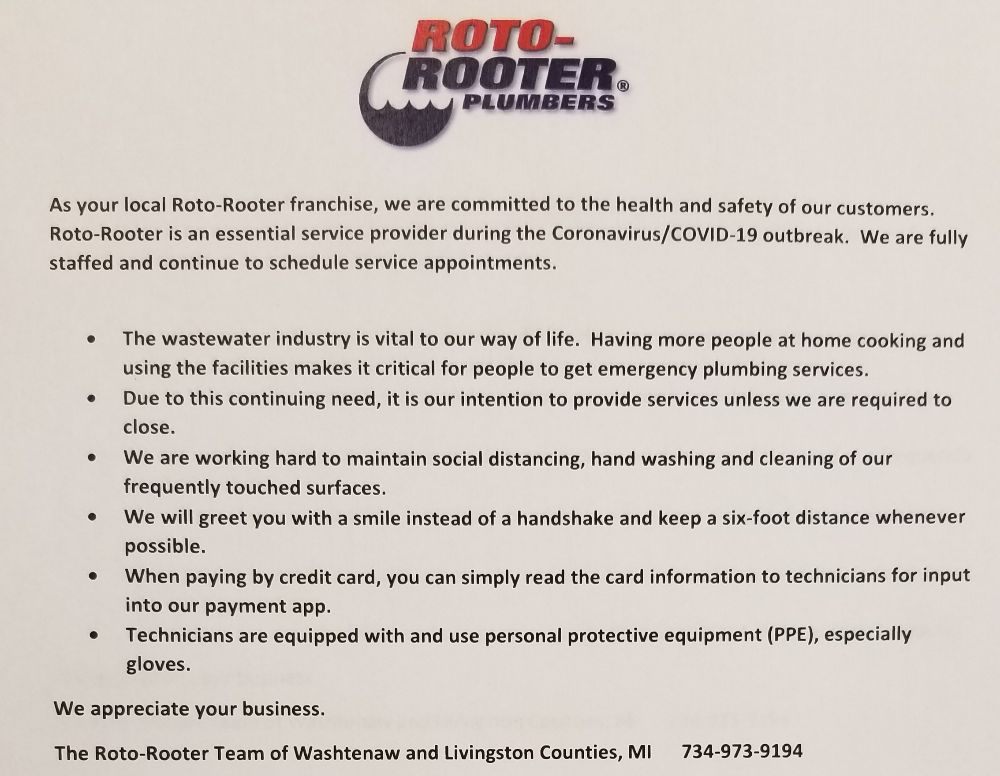 Slide of Roto-Rooter