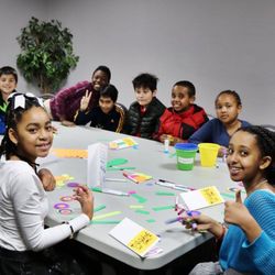 First Alliance Church - This group of students are making cards to get delivered with Meals on Wheels.