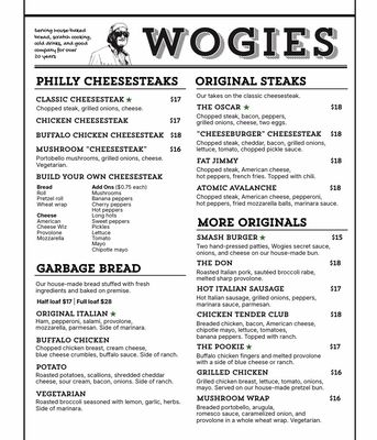 Menu photo 2 Wogies Bar and Grill New York, NY Menu photo 2 Wogies Bar and Grill New York, NY