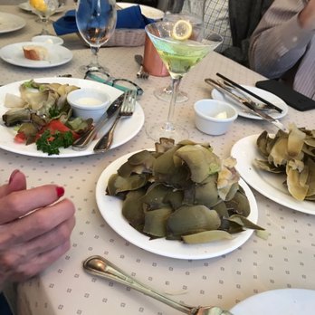 Sandbar & Grill - The obligatory artichoke for the East Coasters - Seafood Near Me - Monterey, California