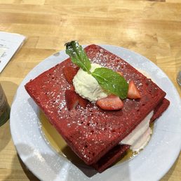 Red Velvet Pancakes