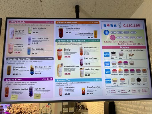 Menu photo 6 Boba Cucue Las Vegas, NV
