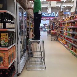 La Comer - Stocking shelves in La Comer.