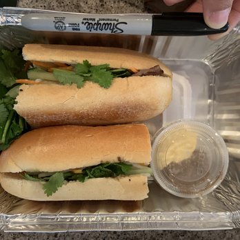 Saigon Kitchen - Banh Mi . Very small (sharpie for size comparison) - Vietnamese Near Me - Fort Lee, New Jersey Saigon Kitchen - Banh Mi . Very small (sharpie for size comparison) - Vietnamese Near Me - Fort Lee, New Jersey
