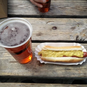 Nathan's Famous - The original hot dog with the Coney Island lager beer - Hot Dogs Near Me - Brooklyn, New York