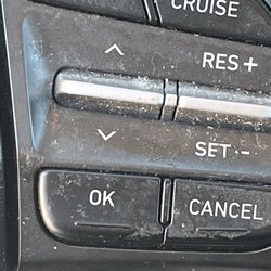 Budget Rent a Car - Greesy steering wheel