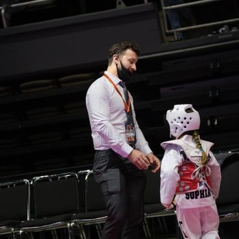 TASA Martial Arts - Sophia and master Tinaj at CA State Championship - Taekwondo Near Me - Los Angeles, California TASA Martial Arts - Sophia and master Tinaj at CA State Championship - Taekwondo Near Me - Los Angeles, California