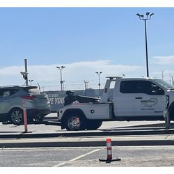 Gretna Towing - AWD protected transport up on wheel dolly