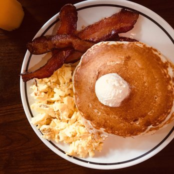 Corner Bakery - Buttermilk pancakes with eggs & bacon - Sandwiches Near Me - Santa Ana, California