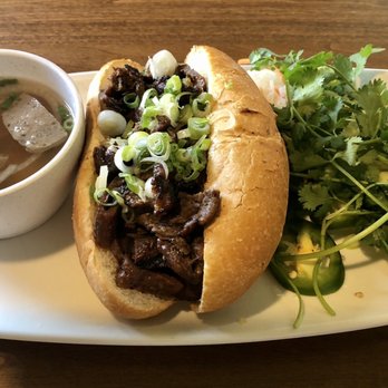Pho Ca Dao Grill - Lemongrass beef ribeye banh mi sandwich - Vietnamese Near Me - Escondido, California Pho Ca Dao Grill - Lemongrass beef ribeye banh mi sandwich - Vietnamese Near Me - Escondido, California