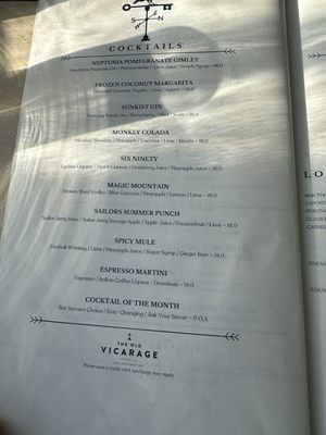Menu photo 4 The Old Vicarage Christchurch, WKO Menu photo 4 The Old Vicarage Christchurch, WKO