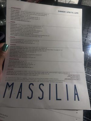 Menu photo 4 Massilia Los Angeles, CA
