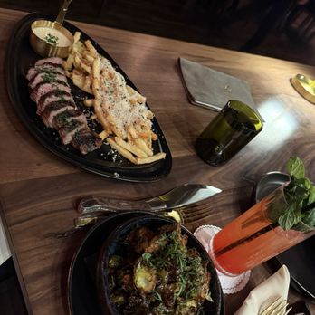 SHIV Steakhouse - Brussels sprouts were flavorful. Steak was just okay. - Cocktail Bars Near Me - Scottsdale, Arizona
