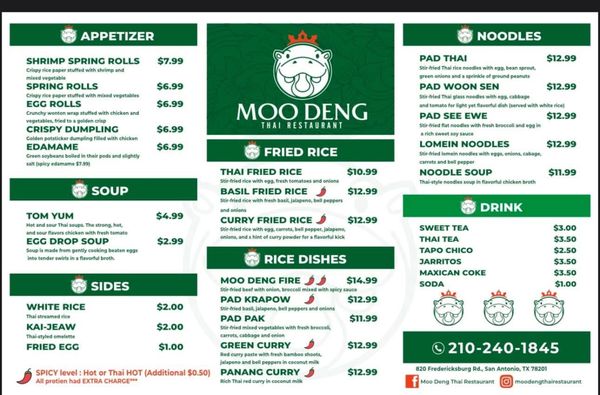 Menu photo 4 Moo Deng Thai Restaurant San Antonio, TX
