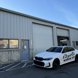 Elegante Window Tinting - Front of shop and shop car ! Come visit for all tint and wraps !