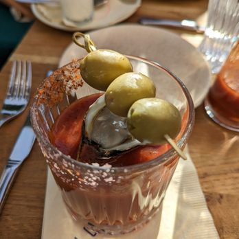 Lola Rose - The weekender (tip: pour some bloody Mary into the oyster before you shoot it. Don't chew just let it go down the hatch!) - Mediterranean Near Me - El Paso, Texas Lola Rose - The weekender (tip: pour some bloody Mary into the oyster before you shoot it. Don't chew just let it go down the hatch!) - Mediterranean Near Me - El Paso, Texas