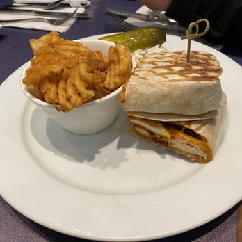 Chit Chat Diner - Buffalo Chicken Wrap with Seasoned Waffle Fries - Diners Near Me - Hackensack, New Jersey