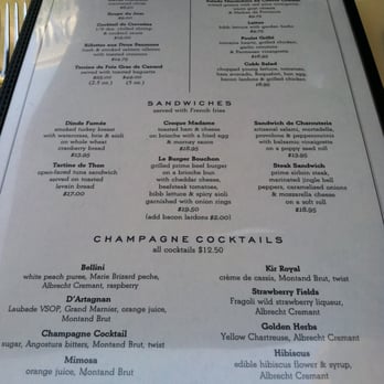 Bouchon - brunch menu (1) - French Near Me - Las Vegas, Nevada