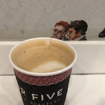 For Five Coffee Roasters - Oat Milk Latte - Not a great roast. Wish it was Oatly Oat Milk. - Coffee Roasteries Near Me - New York, New York